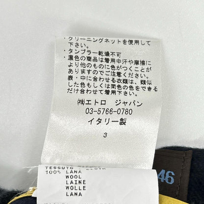 ETRO エトロ 102-10545-0072 ネイビー ストライプ イージートラウザー ボトムス
