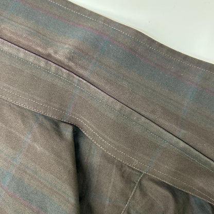 GUCCI グッチ G9IOGB ダークブラウンストライプ ウエスタンシャツ トップス