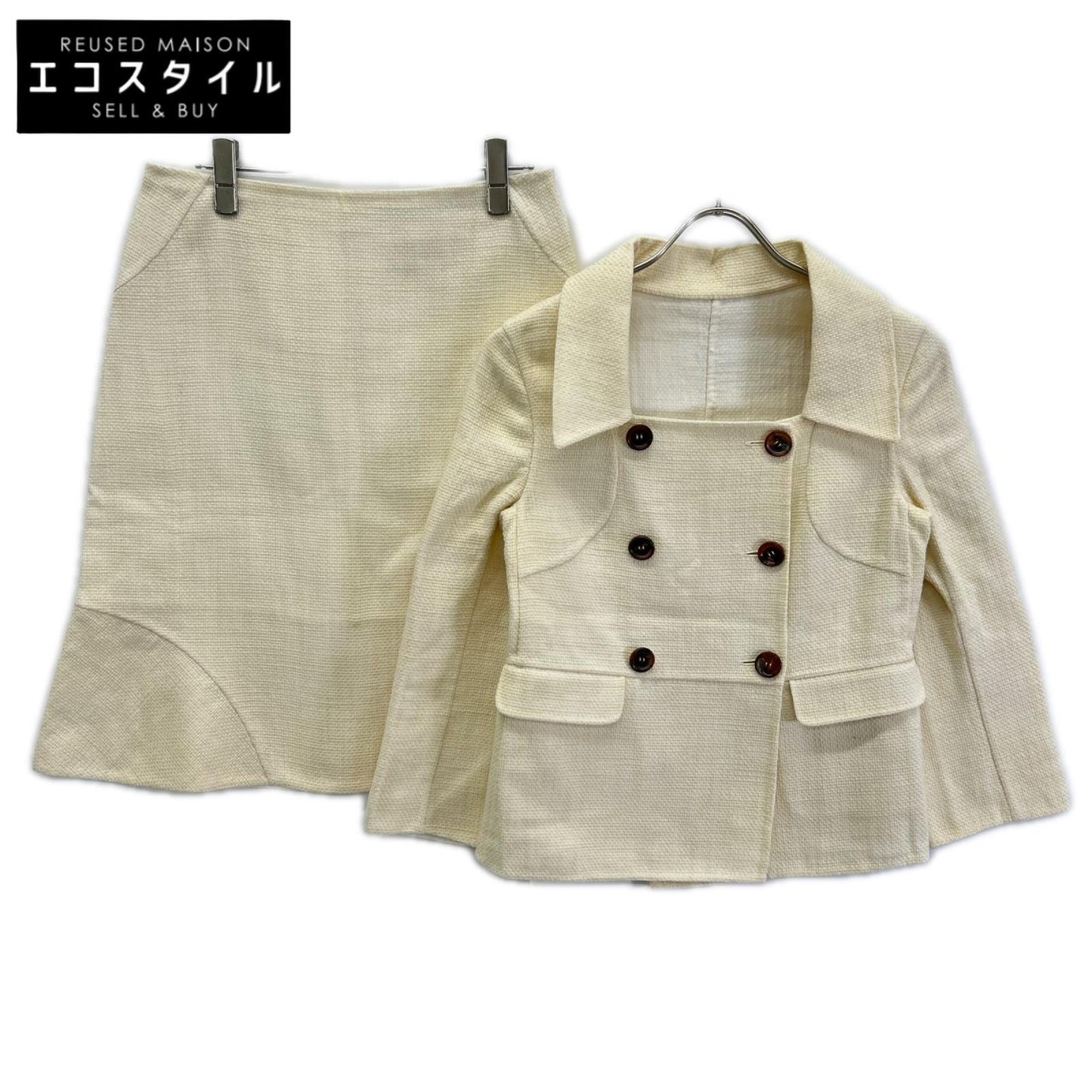 CELINE セリーヌ 90s ダブルジャケット セットアップ スカートスーツ スーツ セットアップ