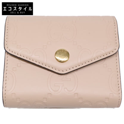 GUCCI グッチ 【新品同様】772793 AAC1Q 5701 GGパターン ミディアムウォレット 三つ折り財布（小銭入れあり）