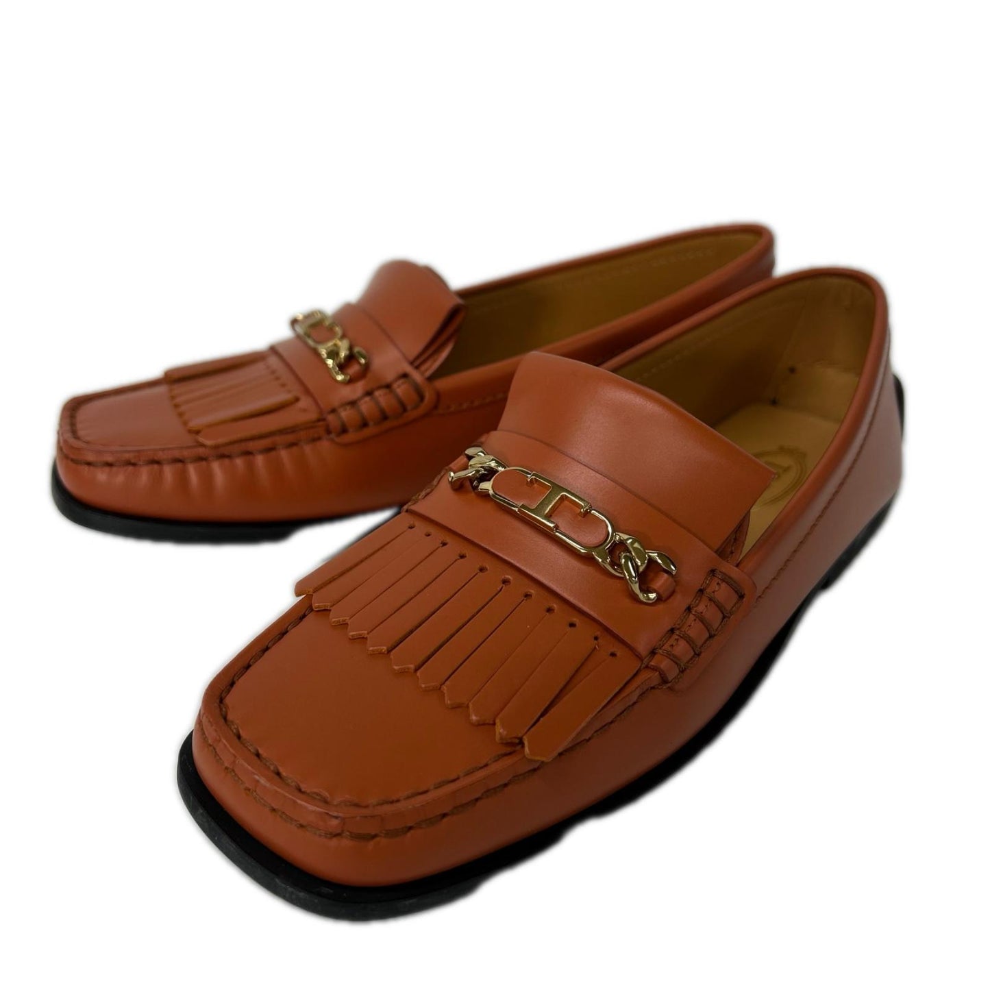 TOD'S トッズ 【美品】T タイムレス チェーン タッセル ローファー シューズ