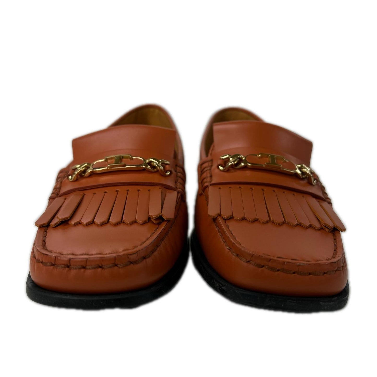 TOD'S トッズ 【美品】T タイムレス チェーン タッセル ローファー シューズ