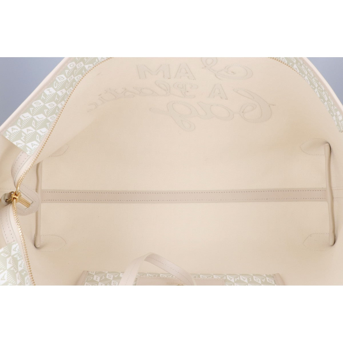 Anya Hindmarch アニヤ ハインドマーチ 新品同様 I AM A Plastic Bag モチーフ・ジップ・トート トートバッグ