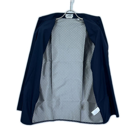 HERMES エルメス ネイビー シャツ ドット柄 コットン シャツ トップス