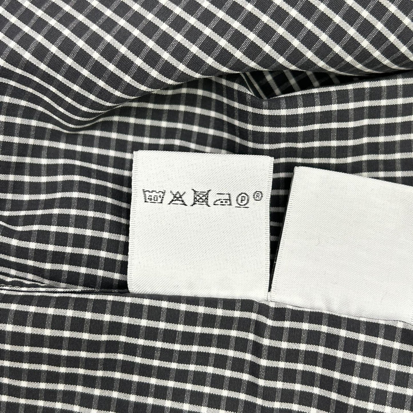 HERMES エルメス チェック コットン　長袖シャツ トップス