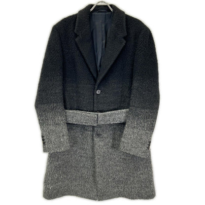Neil Barrett BCA107J－1242 Gray × black Chesterfield coat coat