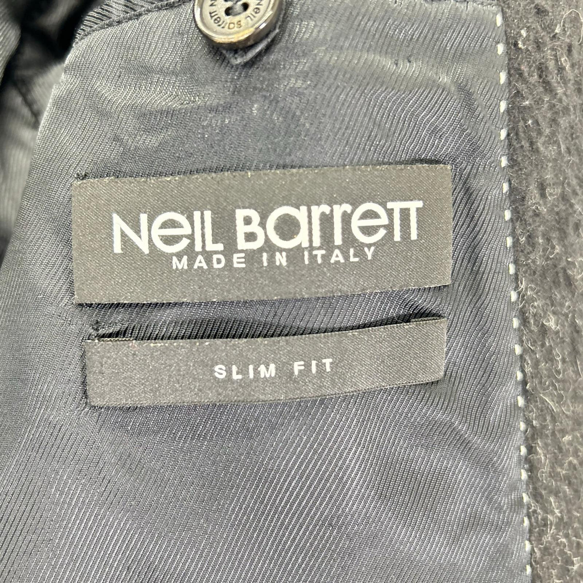 Neil Barrett BCA107J－1242 Gray × black Chesterfield coat coat