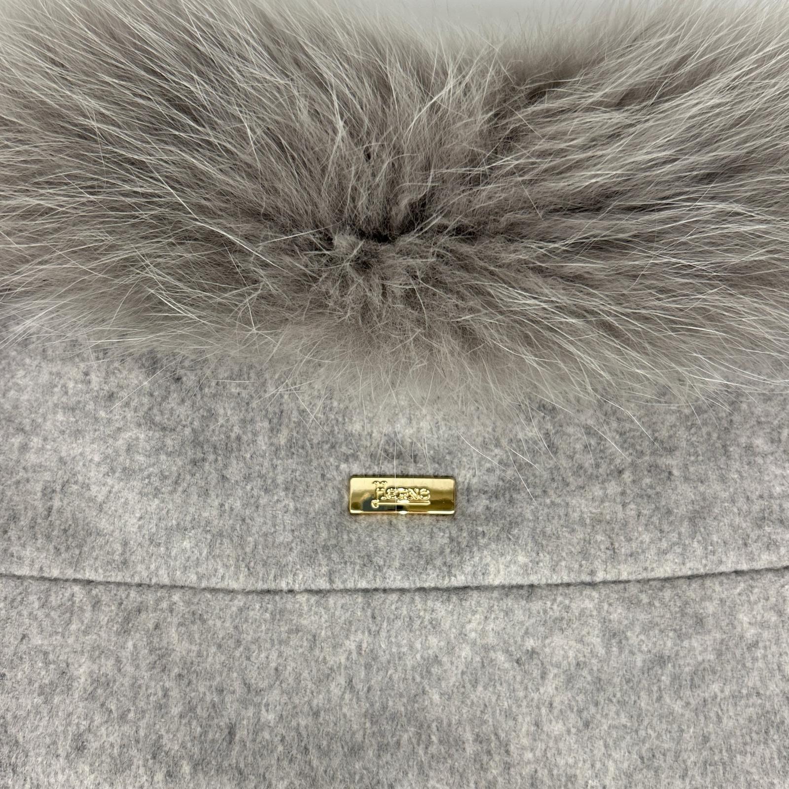 HERNO ヘルノ CA0163D グレー カシミヤ×ダウン コンビネーション コート コート
