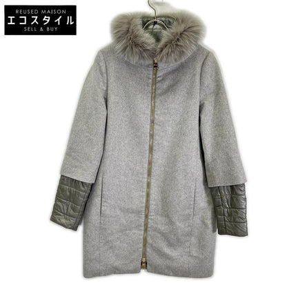 HERNO ヘルノ CA0163D グレー カシミヤ×ダウン コンビネーション コート コート