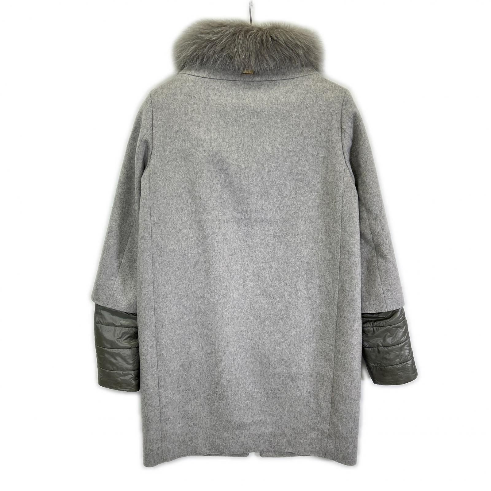HERNO ヘルノ CA0163D グレー カシミヤ×ダウン コンビネーション コート コート