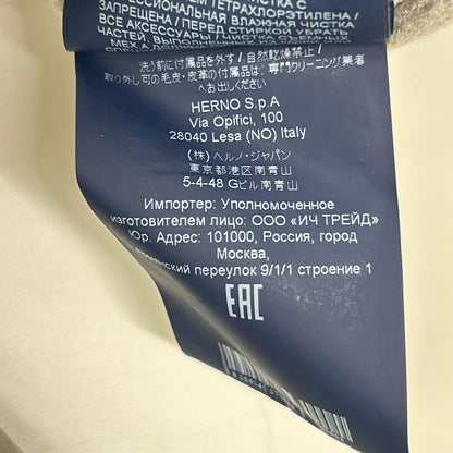 HERNO ヘルノ CA0163D グレー カシミヤ×ダウン コンビネーション コート コート