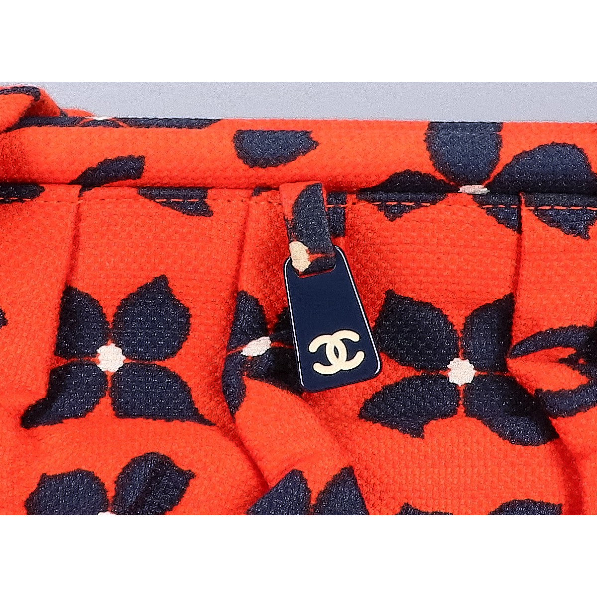 CHANEL シャネル 7番 ココマーク フラワー キャンバス がま口 トートバッグ