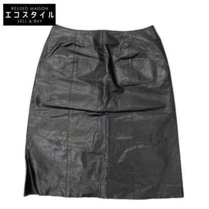 CHANEL シャネル 02A P20261 ココマーク レザースカート スカート