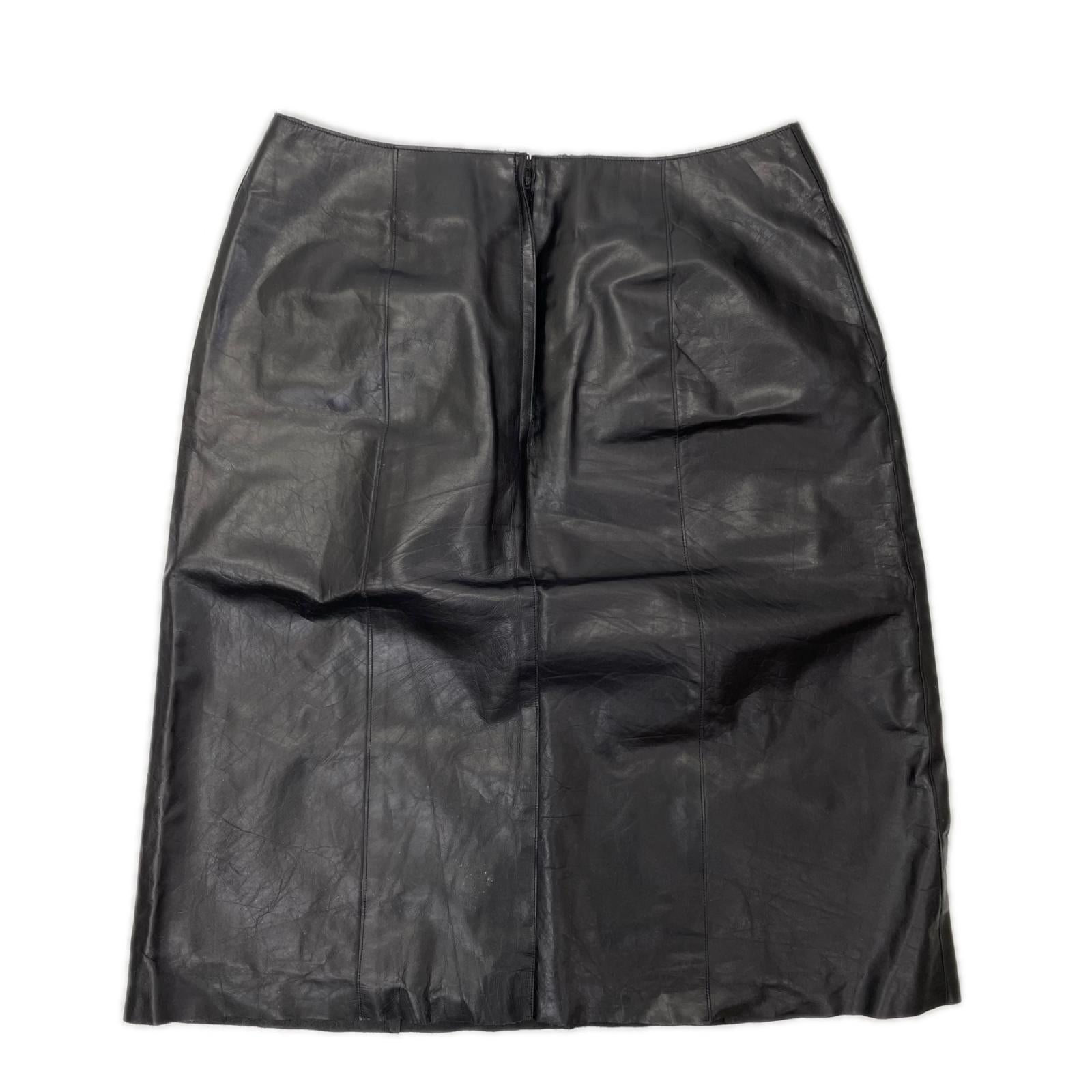 CHANEL シャネル 02A P20261 ココマーク レザースカート スカート