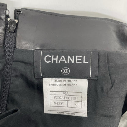CHANEL シャネル 02A P20261 ココマーク レザースカート スカート