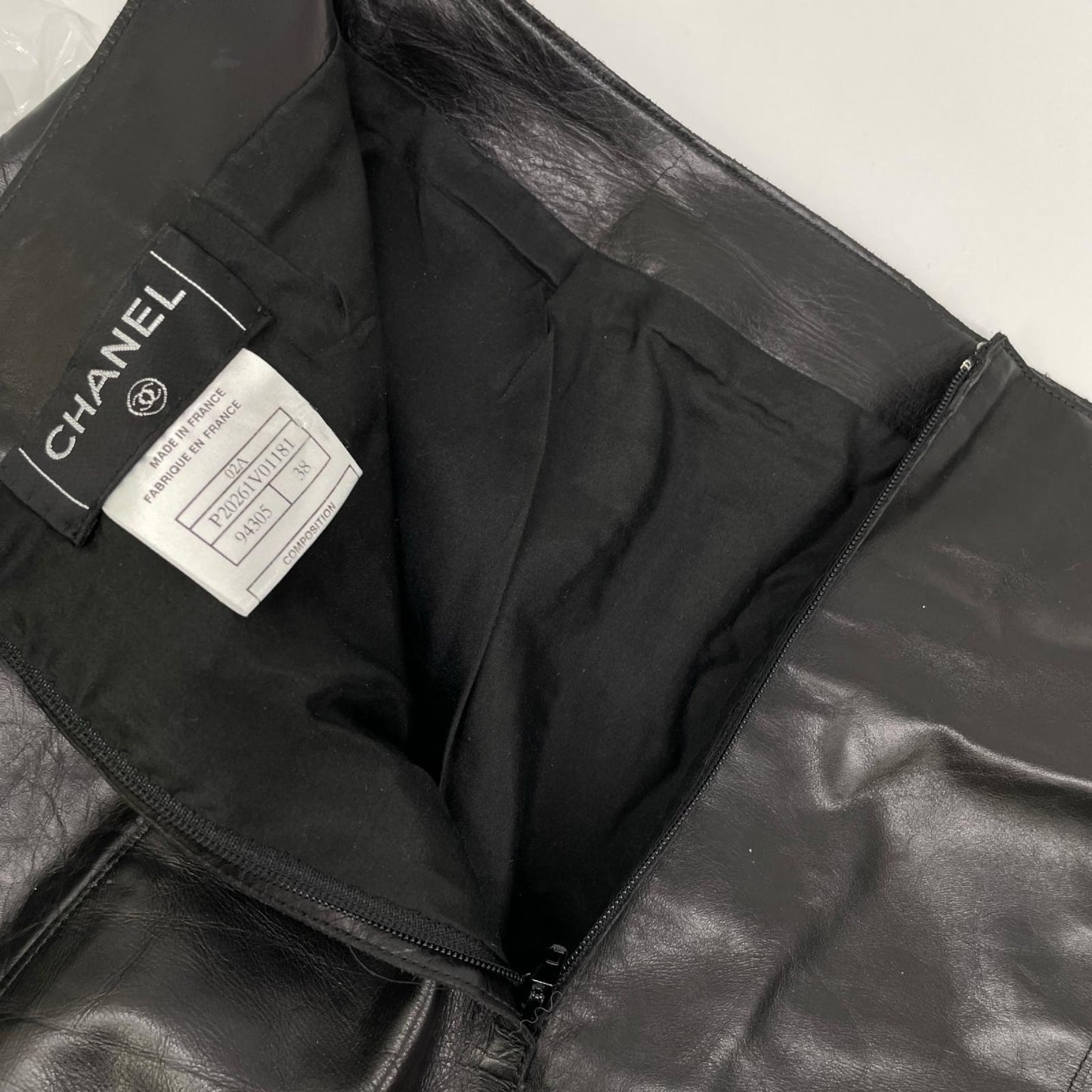 CHANEL シャネル 02A P20261 ココマーク レザースカート スカート