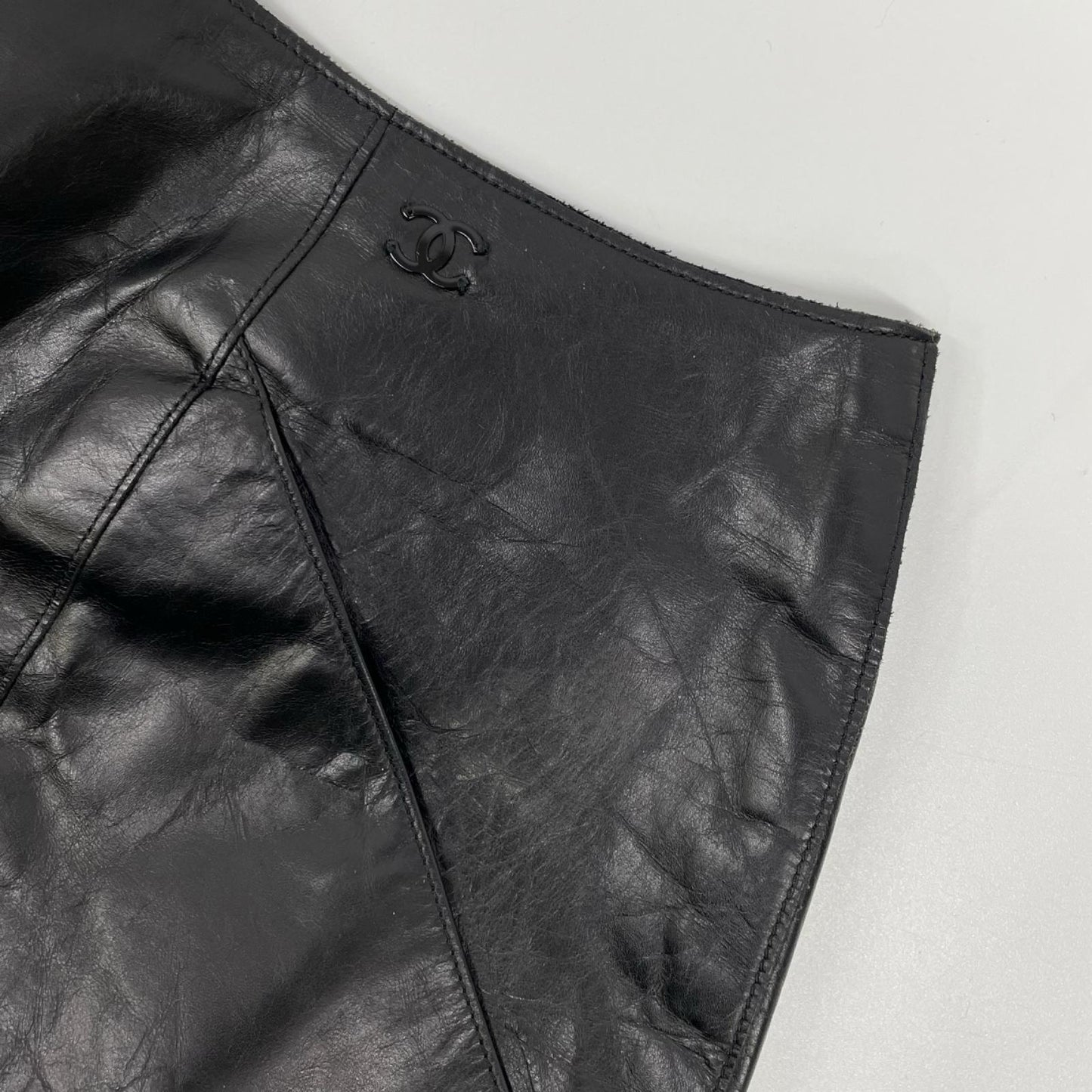 CHANEL シャネル 02A P20261 ココマーク レザースカート スカート