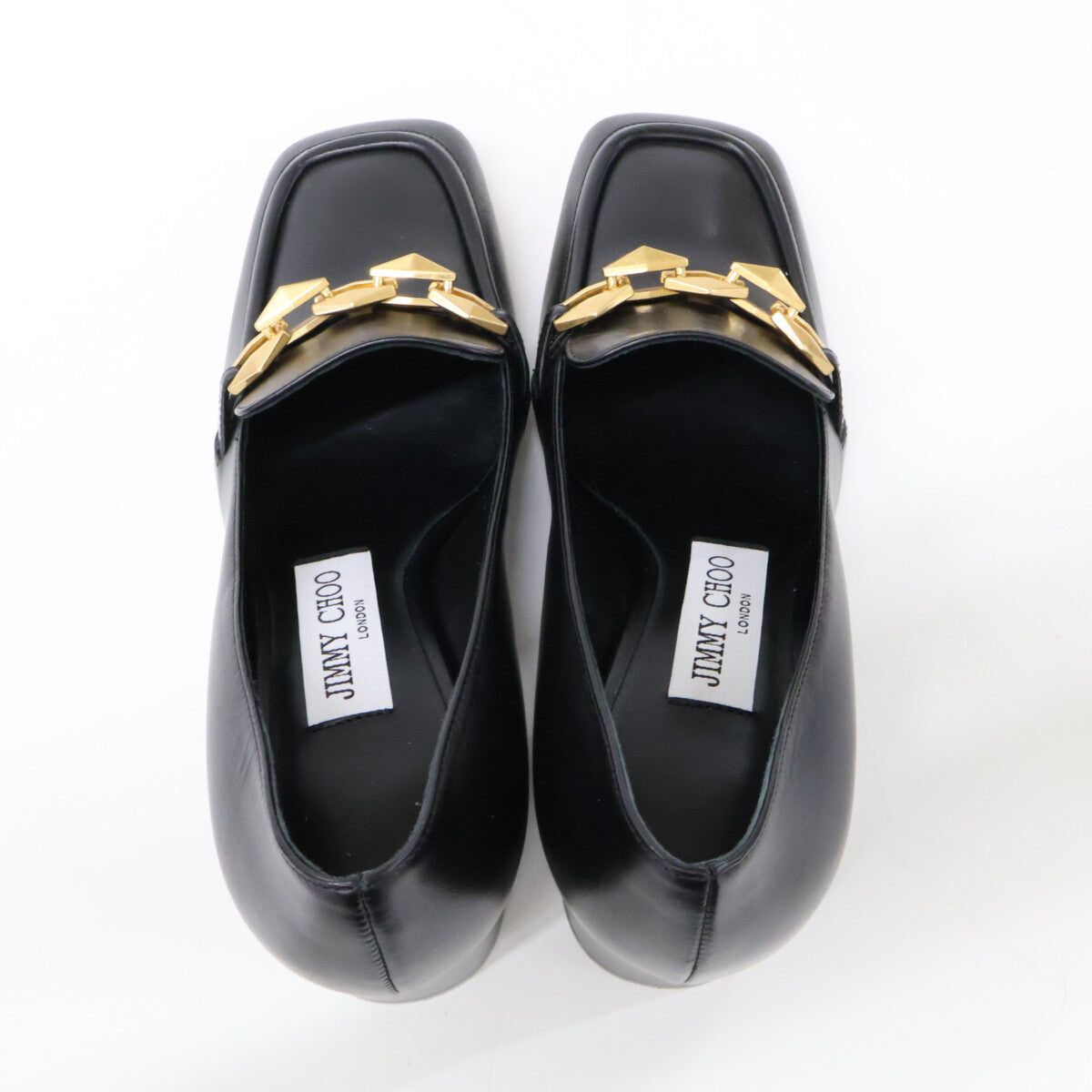 JIMMY CHOO ジミーチュウ 【新品同様】DIAMOND TILDA チャンキーヒール パンプス シューズ