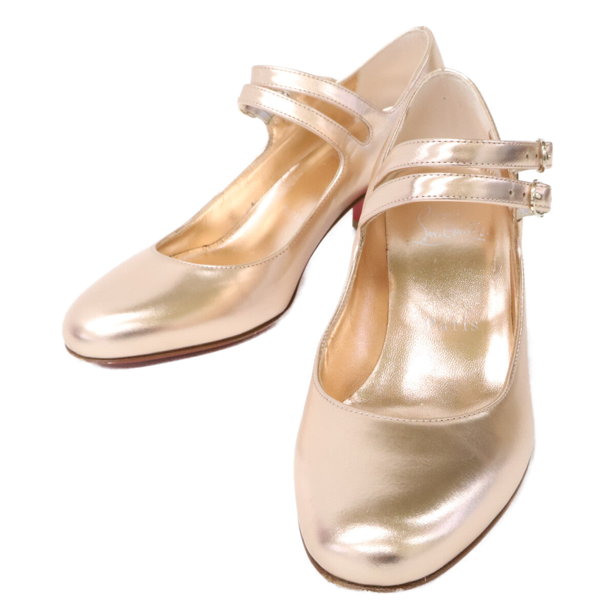 CHRISTIAN LOUBOUTIN クリスチャンルブタン 【美品】MISS JANE ミスジェーン チャンキーヒール パンプス シューズ