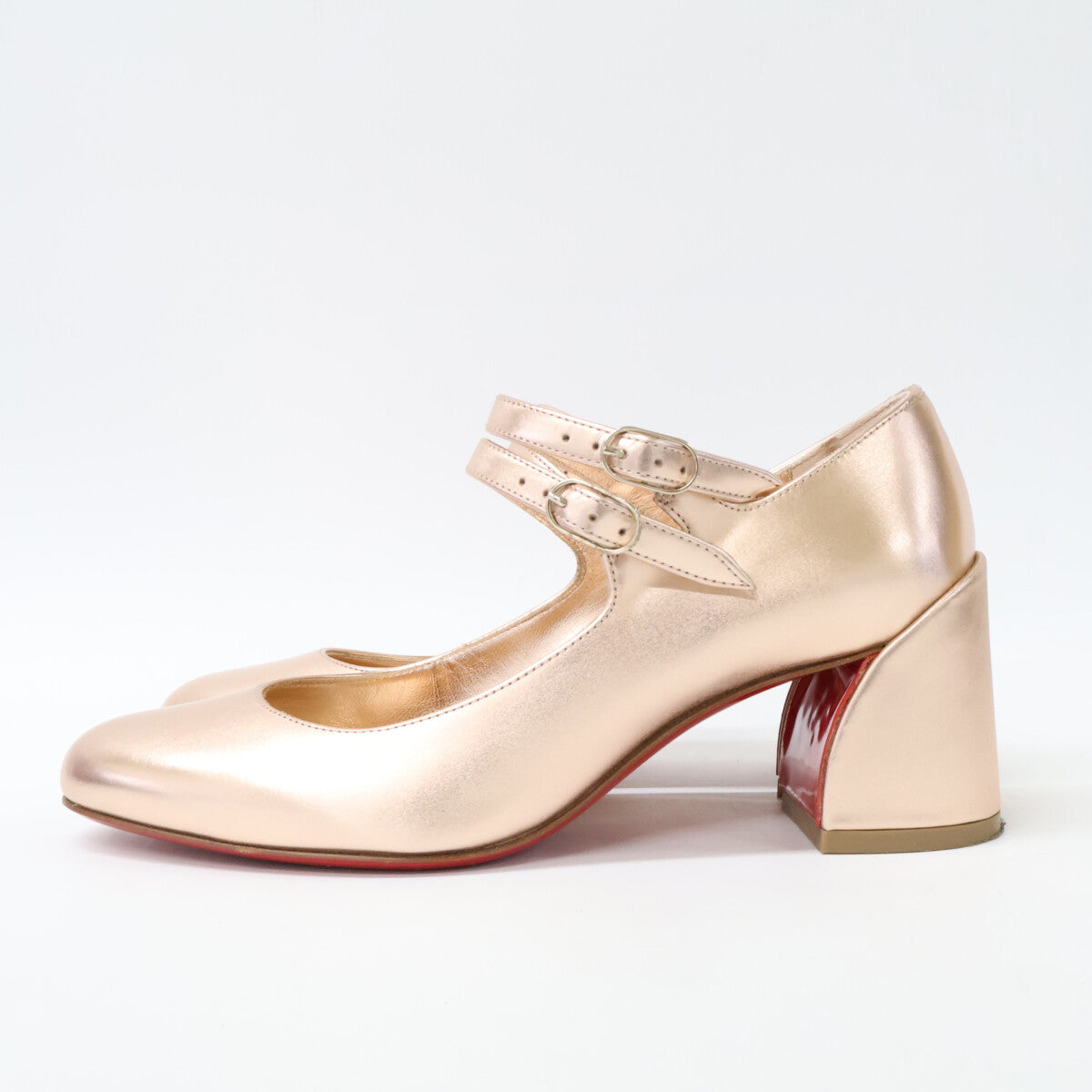 CHRISTIAN LOUBOUTIN クリスチャンルブタン 【美品】MISS JANE ミスジェーン チャンキーヒール パンプス シューズ
