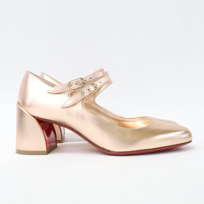 CHRISTIAN LOUBOUTIN クリスチャンルブタン 【美品】MISS JANE ミスジェーン チャンキーヒール パンプス シューズ