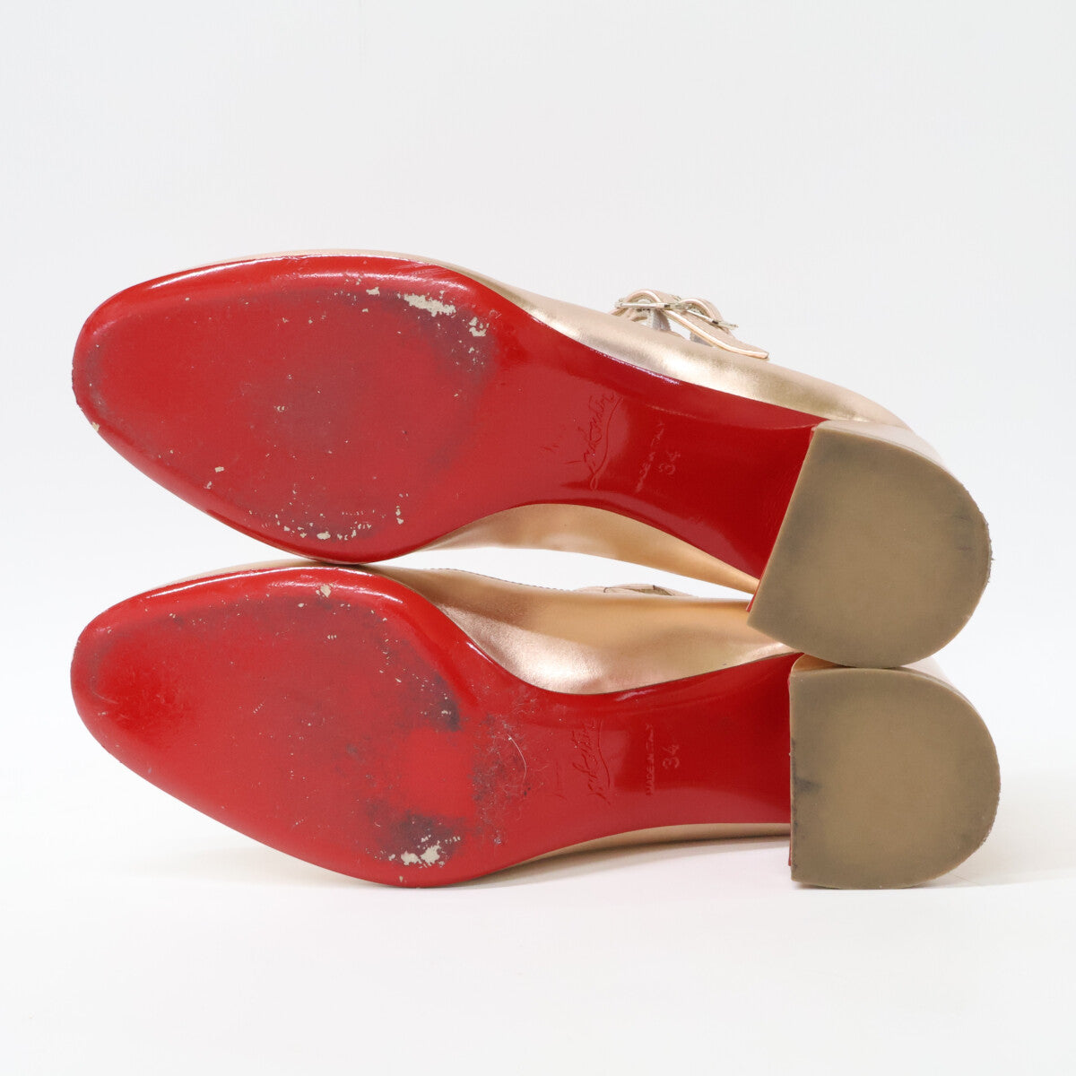 CHRISTIAN LOUBOUTIN クリスチャンルブタン 【美品】MISS JANE ミスジェーン チャンキーヒール パンプス シューズ
