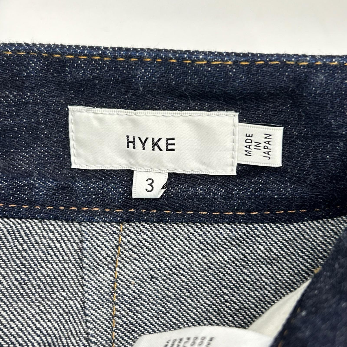 HYKE ハイク セーラー バレルレッグ インディゴデニム ボトムス