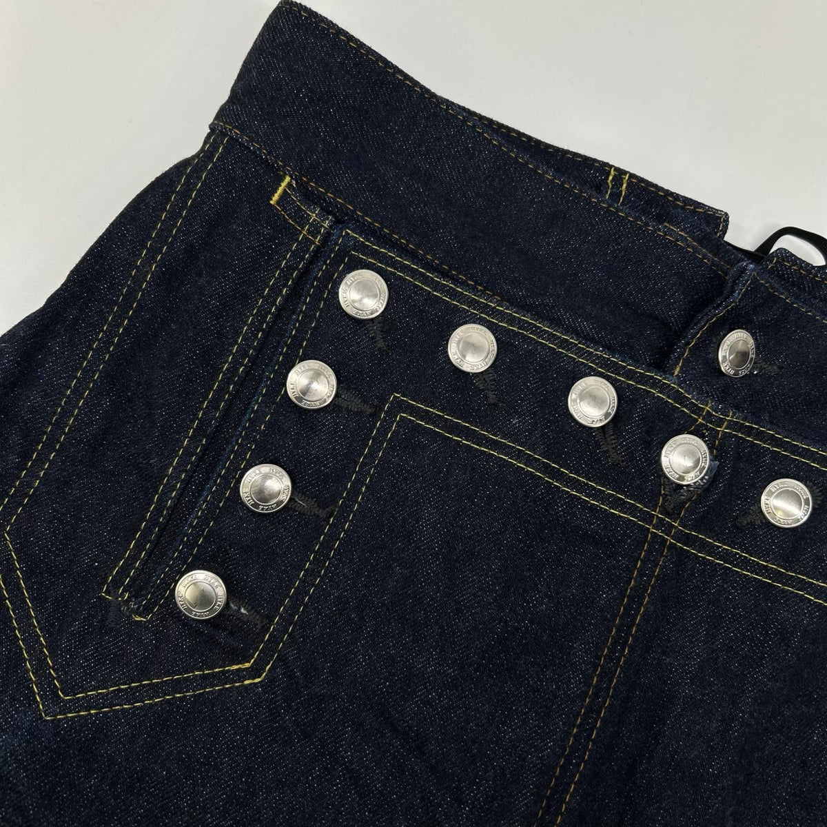HYKE ハイク セーラー バレルレッグ インディゴデニム ボトムス