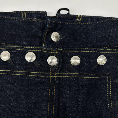 HYKE ハイク セーラー バレルレッグ インディゴデニム ボトムス