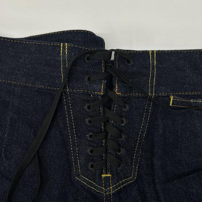 HYKE ハイク セーラー バレルレッグ インディゴデニム ボトムス