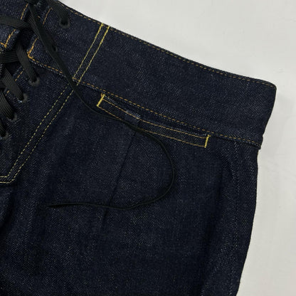 HYKE ハイク セーラー バレルレッグ インディゴデニム ボトムス
