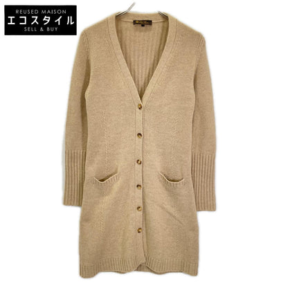 Loro Piana ロロピアーナ ベージュ ミドルゲージ カシミヤ ロングニットカーディガン トップス