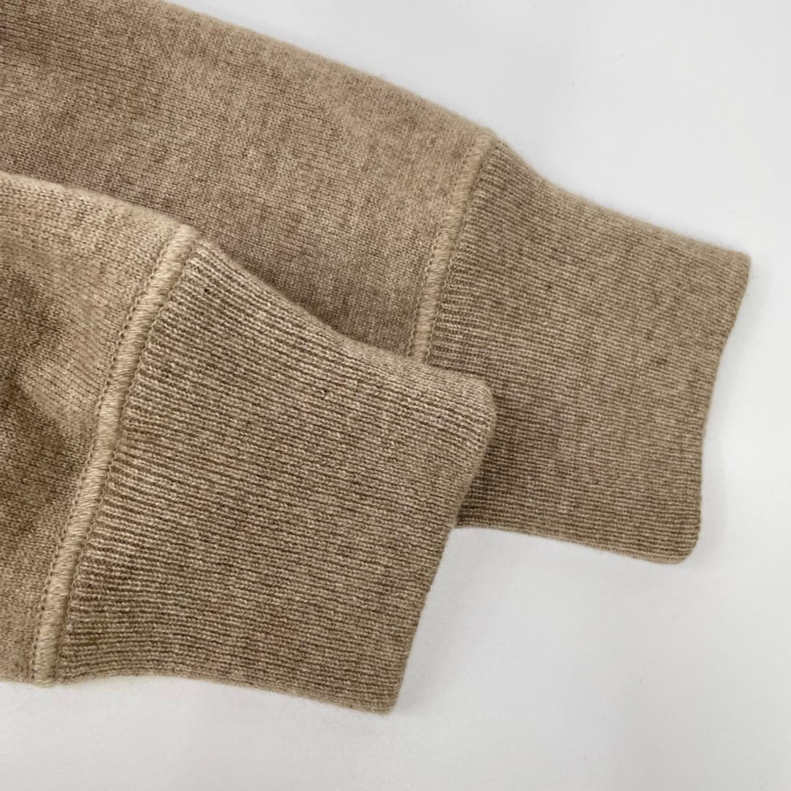Loro Piana ロロピアーナ ベージュ ドローコード カシミヤ フーディニットコート コート