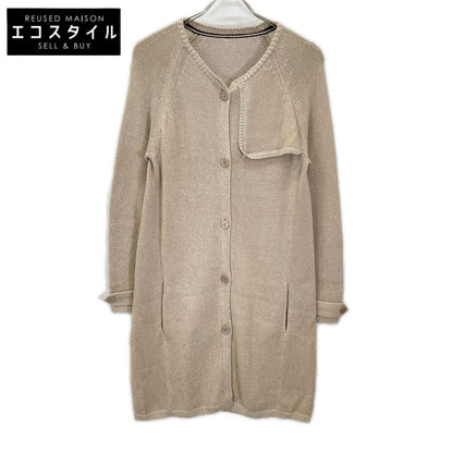 S MaxMara エスマックスマーラ コットン×カシミヤ×シルク ロングニットコーディガン トップス