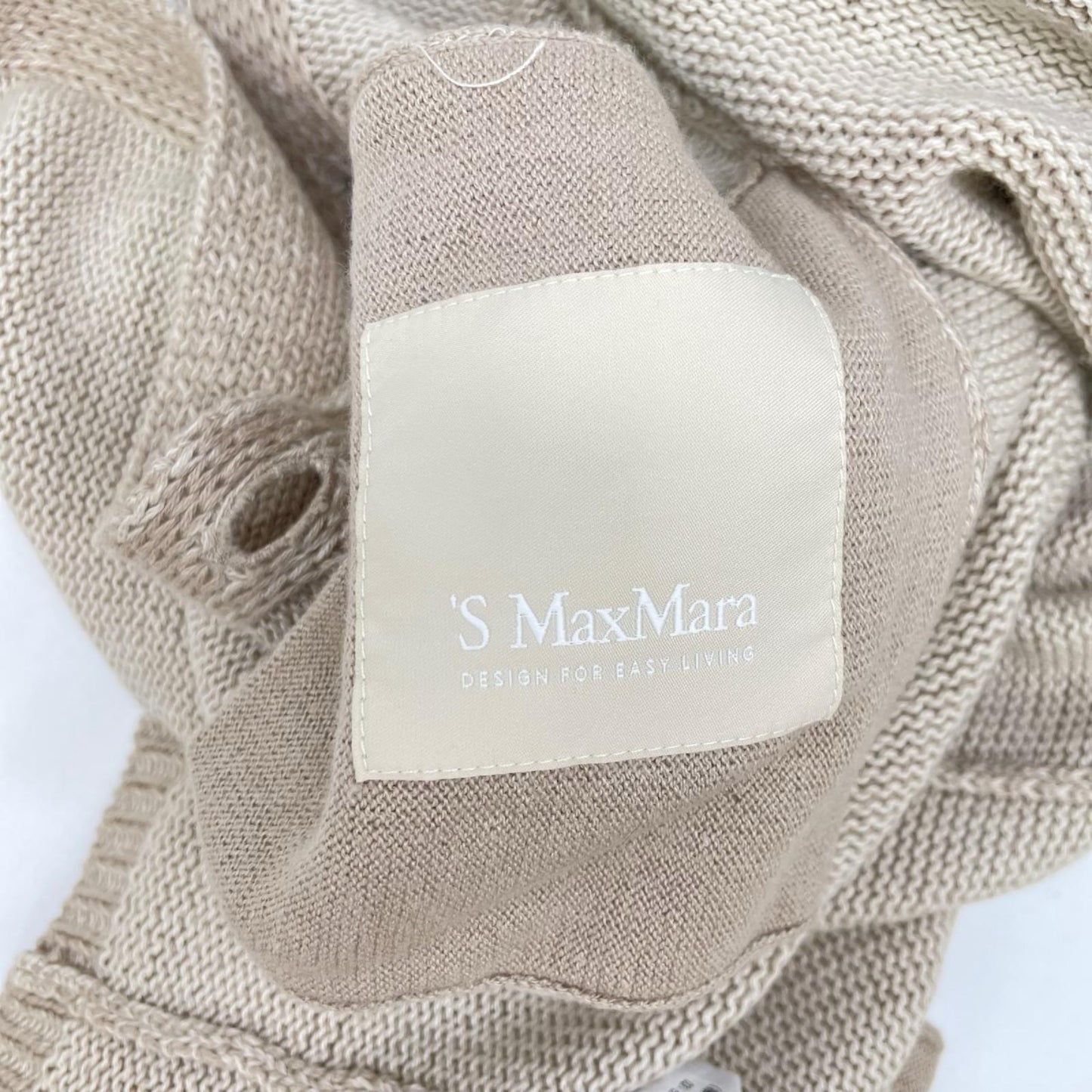 S MaxMara エスマックスマーラ コットン×カシミヤ×シルク ロングニットコーディガン トップス