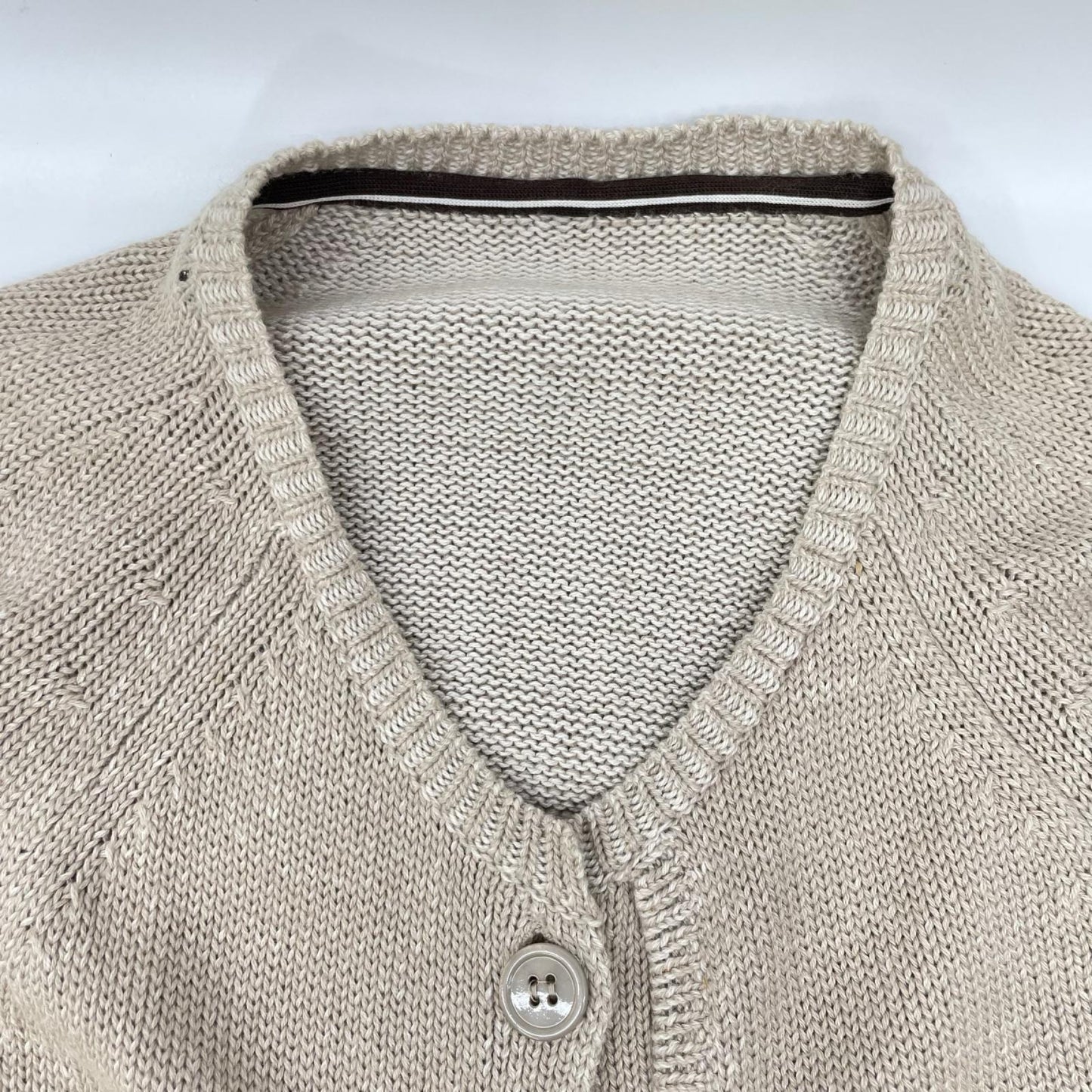 S MaxMara エスマックスマーラ コットン×カシミヤ×シルク ロングニットコーディガン トップス
