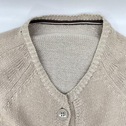 S MaxMara エスマックスマーラ コットン×カシミヤ×シルク ロングニットコーディガン トップス