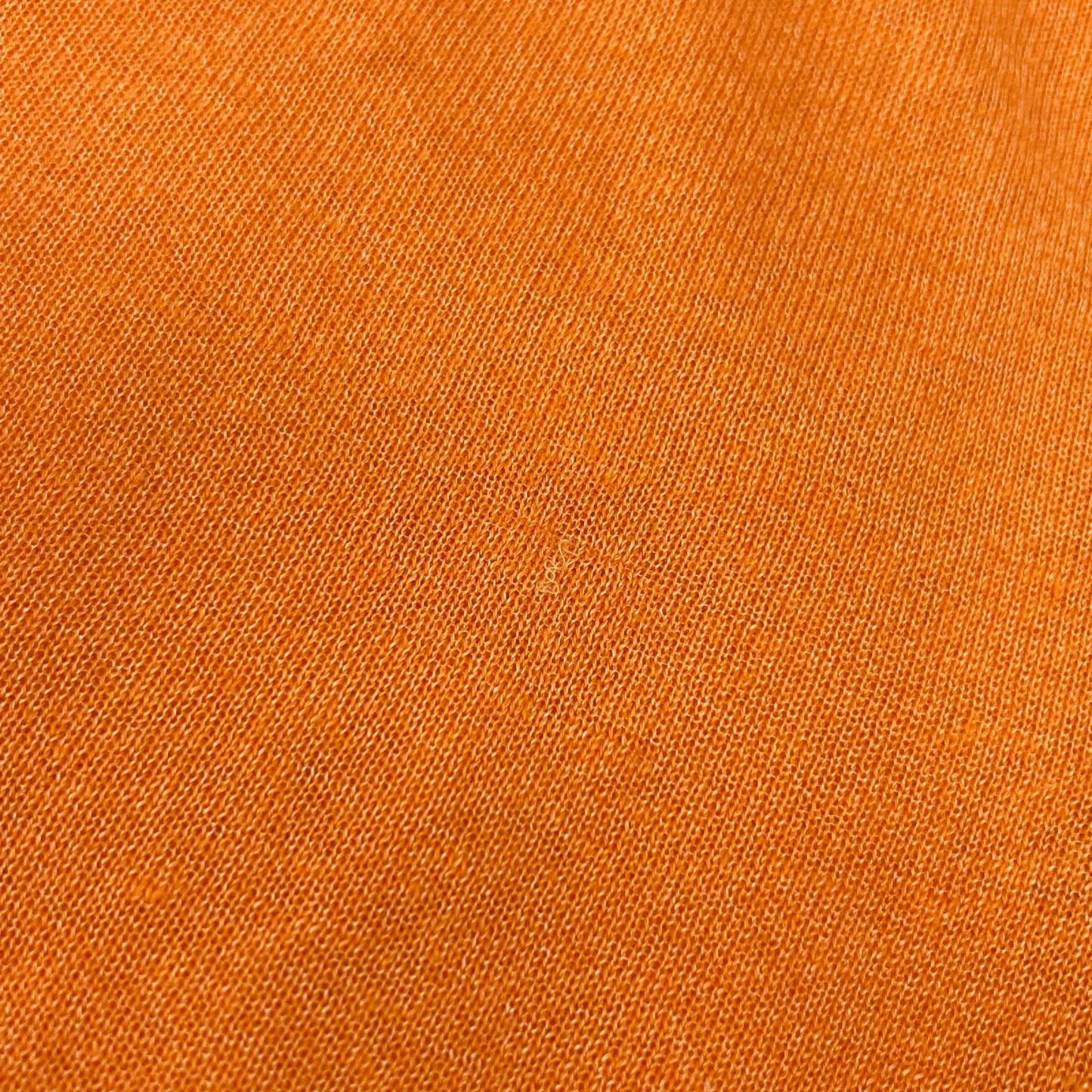 HERMES エルメス オレンジ リネン×シルク Vネック チルデンサマーニット トップス