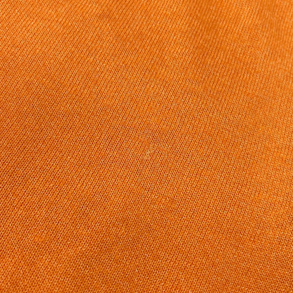HERMES エルメス オレンジ リネン×シルク Vネック チルデンサマーニット トップス