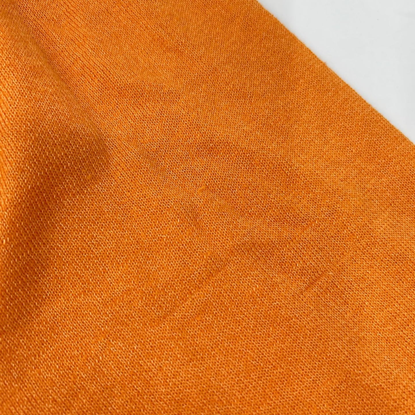 HERMES エルメス オレンジ リネン×シルク Vネック チルデンサマーニット トップス