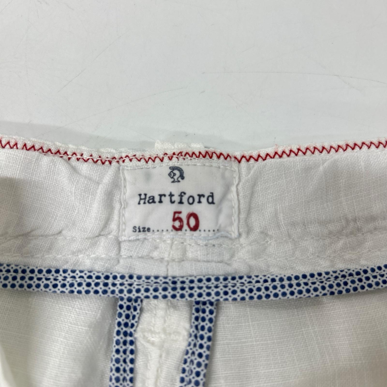 Hartford ハートフォード ホワイト リネン ショーツ ボトムス