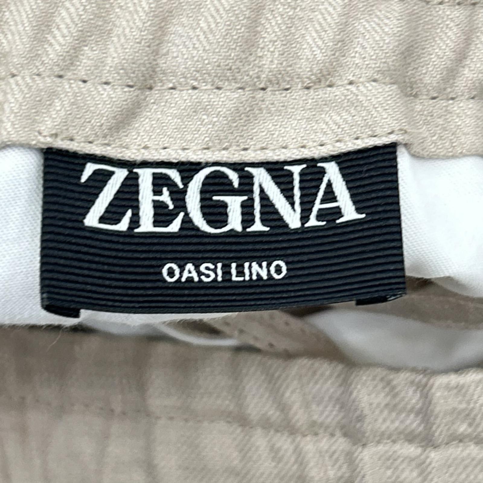 Zegna ゼニア UDI18A7 OASI LINO ベージュ リネンショーツ ボトムス