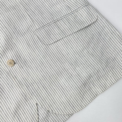 BRUNELLO CUCINELLI ブルネロクチネリ ストライプ リネン シングルジャケット ジャケット