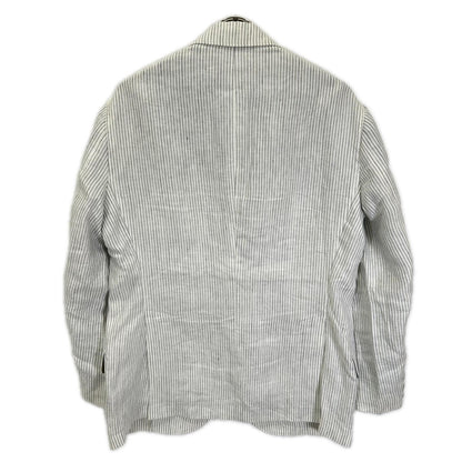 BRUNELLO CUCINELLI ブルネロクチネリ ストライプ リネン シングルジャケット ジャケット