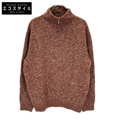Ermenegildo Zegna エルメネジルドゼニア オレンジミックスカラー ローゲージニット トップス