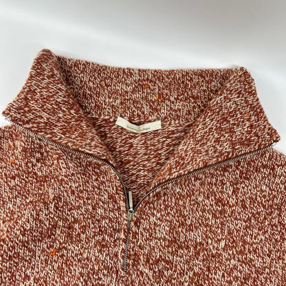 Ermenegildo Zegna エルメネジルドゼニア オレンジミックスカラー ローゲージニット トップス