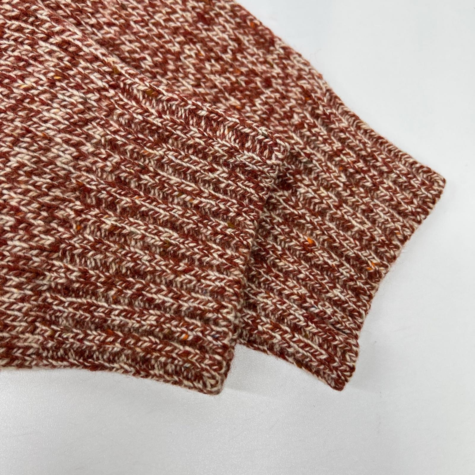 Ermenegildo Zegna エルメネジルドゼニア オレンジミックスカラー ローゲージニット トップス