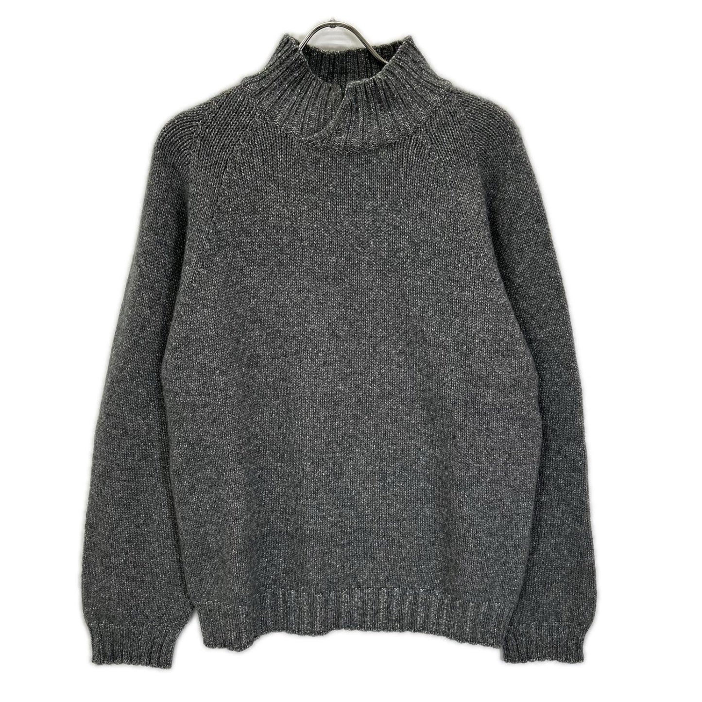 Ermenegildo Zegna エルメネジルドゼニア グレー ミドルゲージ カシミヤ ハイネックニット トップス
