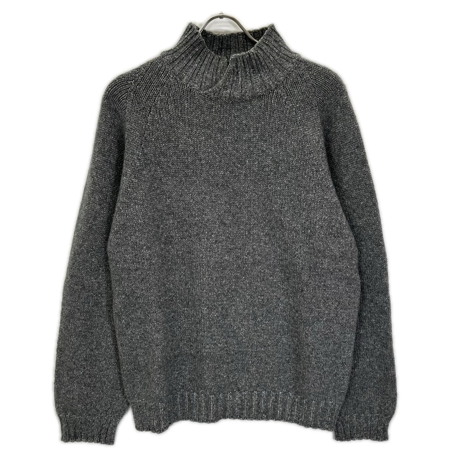 Ermenegildo Zegna エルメネジルドゼニア グレー ミドルゲージ カシミヤ ハイネックニット トップス