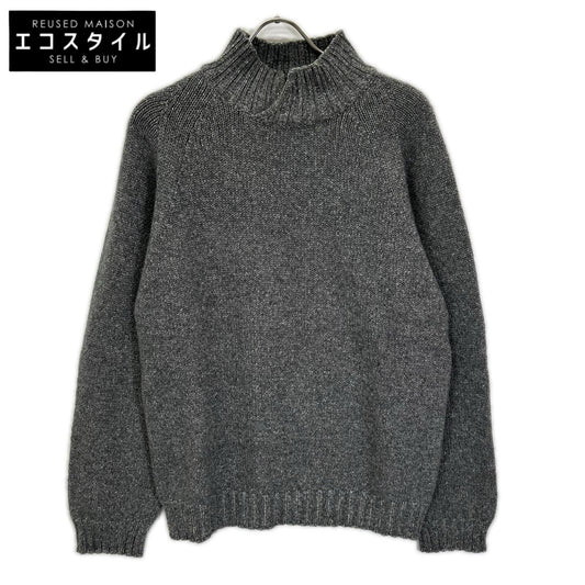 Ermenegildo Zegna エルメネジルドゼニア グレー ミドルゲージ カシミヤ ハイネックニット トップス